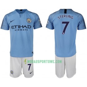 Koszulka Manchester City STERLING 7 Dziecięcy Domowe Stroje Piłkarskie 2018/19 Krótki Rękaw